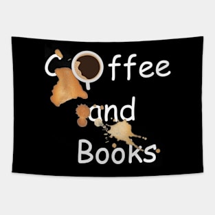 COFFEE AND BOOKS Tapestry