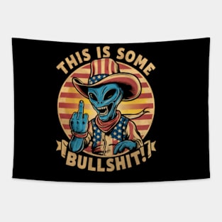 Vintage Distressed This is some bullshit Resident Alien Tapestry