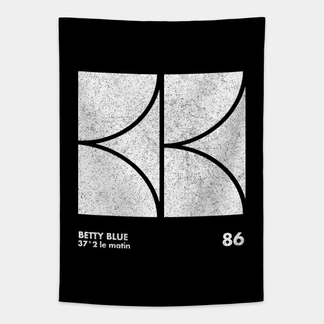 Betty Blue / Minimal Graphic Design Tribute Tapestry by saudade