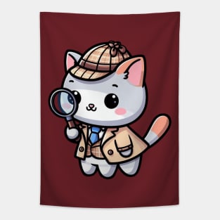 Kitty detective investigator Tapestry