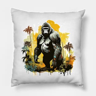 Black Gorilla Pillow