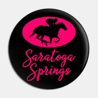 Saratoga Springs New York Horse Racing Pin