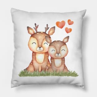 Valentines Deer Pillow