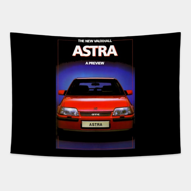 VAUXHALL ASTRA GTE - advert Tapestry by Throwback Motors