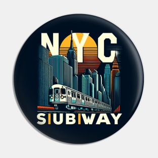 New York Subway NYC Subway Train Pin