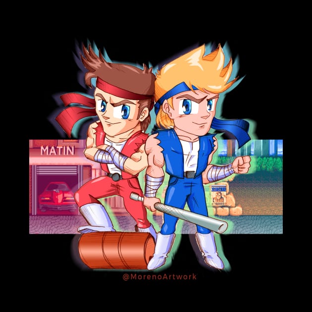 Double Dragon / Billy Lee & Jimmy Lee (version 2) by MorenoArtwork