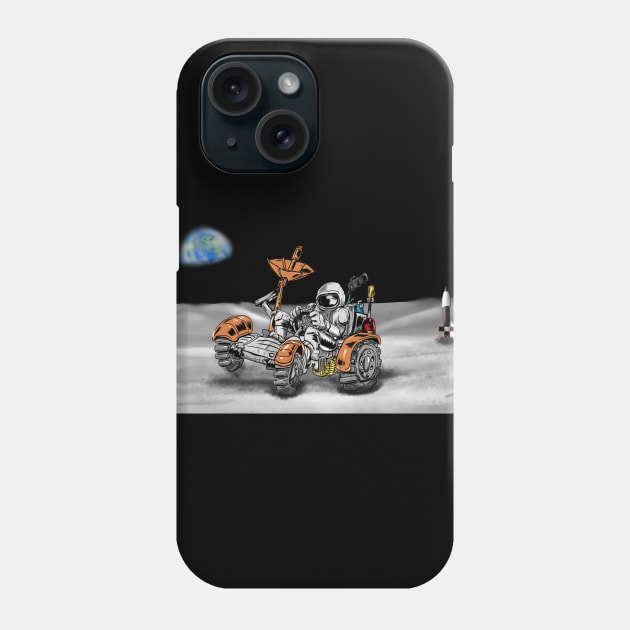Driving on the Moon Phone Case by silentrob668