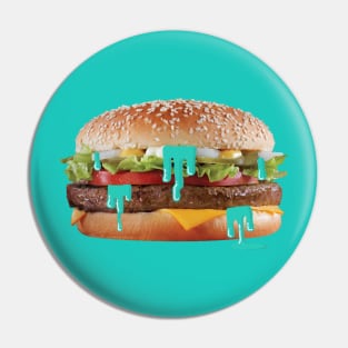 Trippy burger Pin