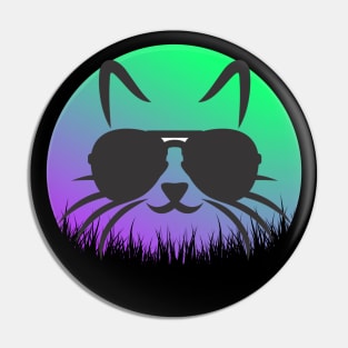 Cool Cat In Shades Pin