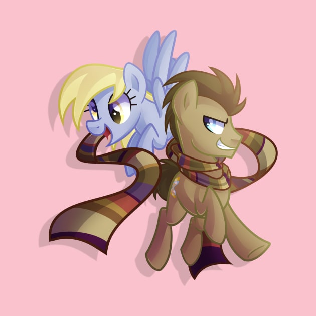 Derpy And Doctor Whooves by Left2Fail