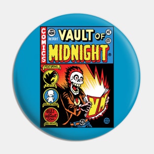 Vault of Midnight Comic Cover Pin