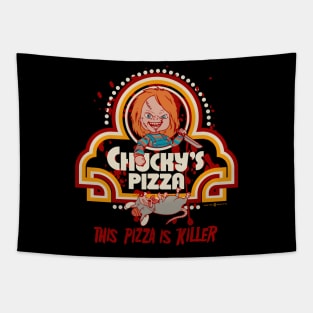 Chucky's Killer Pizza Tapestry