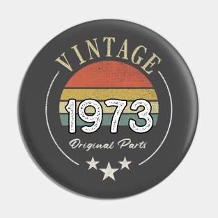 50th Birthday retro vintage T-Shirt Pin