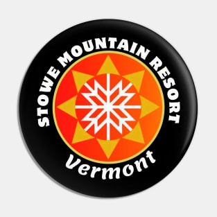 Stowe Mountain Resort, Vermont USA. White text. Gift Ideas For The Ski Enthusiast. Pin