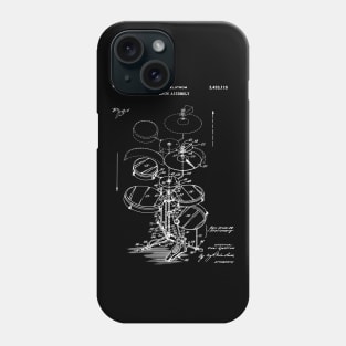 Portable Drum Set Assembly Patent Image Phone Case