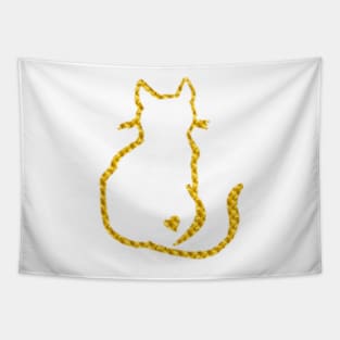 Golden Cat Tapestry