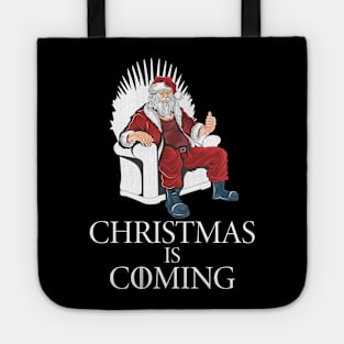 Christmas Is Coming T-Shirt Xmas Santa Claus Tote