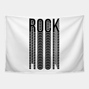 rock black design logo Tapestry