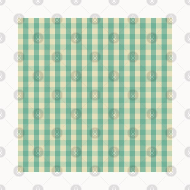 Cute Boho Blue Gingham Cottage Pattern by Trippycollage