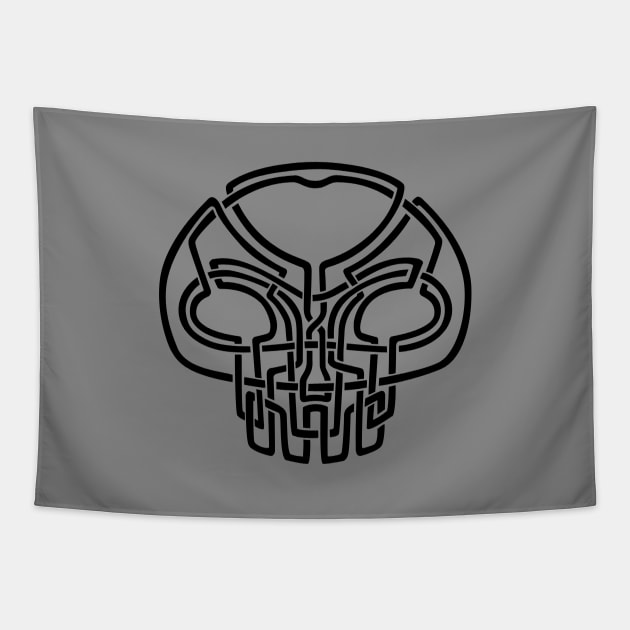 Viking Skull 2 Tapestry by Lucas Brinkman