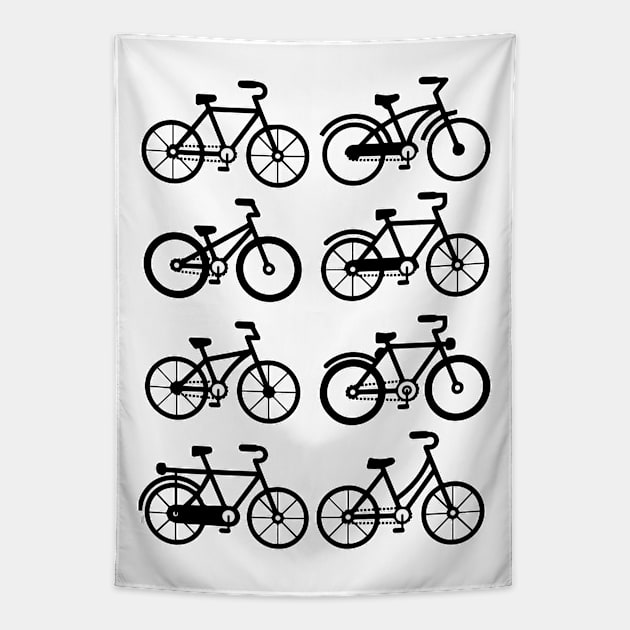 Bicycles Tapestry by euglenii