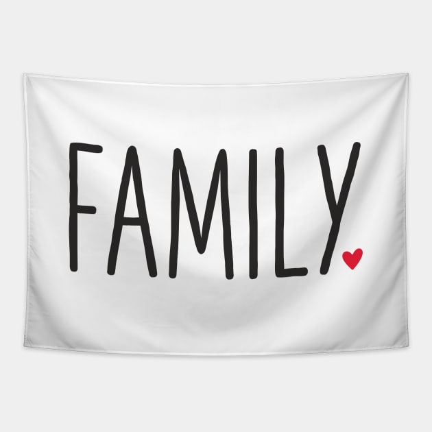 Family Heart - Gift Love Community Tapestry by FrauK