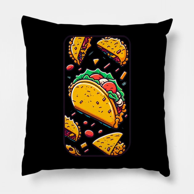 Tacos lover Pillow by Greeck