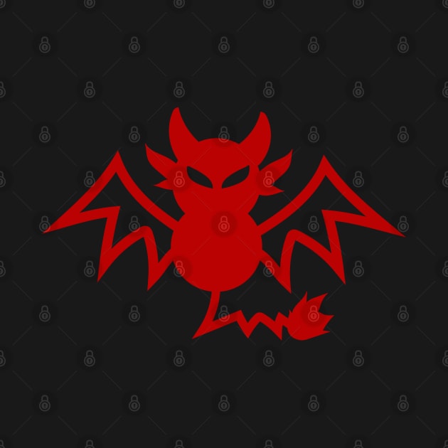 Halloween Red Bat by attire zone