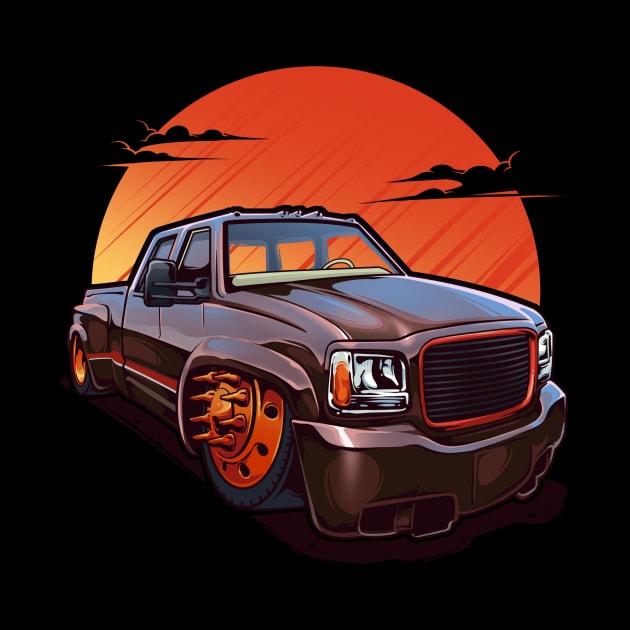 Lowered Brown Truck by Aiqkids Design