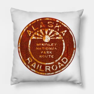 Alaska Railroad Pillow