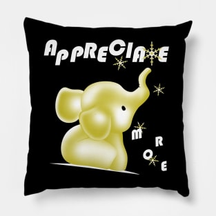 White elephant - appreciate more christmas gifts Pillow