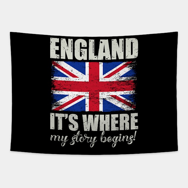 Proud England patriotic cool gift Tapestry by Albatross