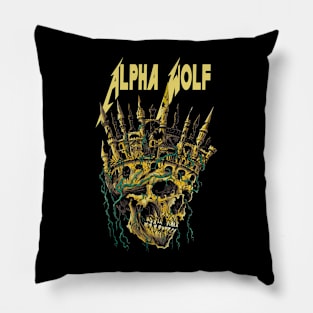 ALPHA WOLF MERCH VTG Pillow