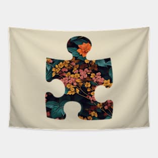 Japanese Garden Flowers Tapestry