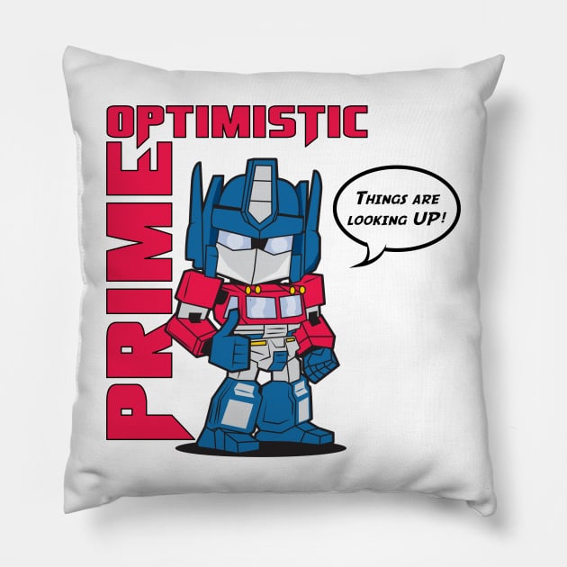 Optimist Prime Pillow by NoWon Designs