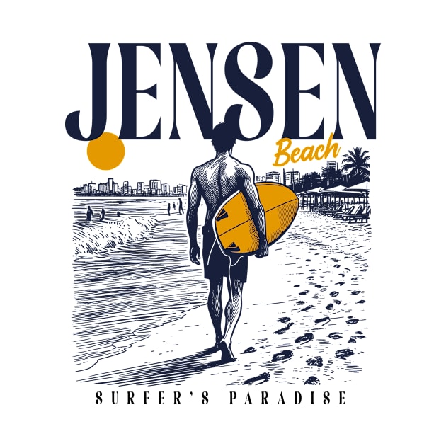 Vintage Surfing Jensen Beach, Florida // Retro Surfer Sketch // Surfer's Paradise by Now Boarding