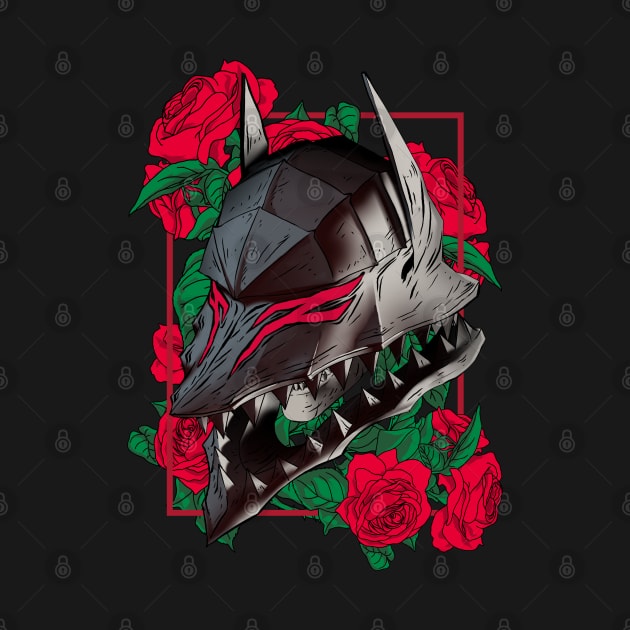 Floral x Berserker Helmet Red Version (Alternate) by manoystee