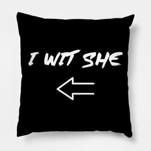 I WIT SHE - IN WHITE - FETERS AND LIMERS – CARIBBEAN EVENT DJ GEAR Pillow