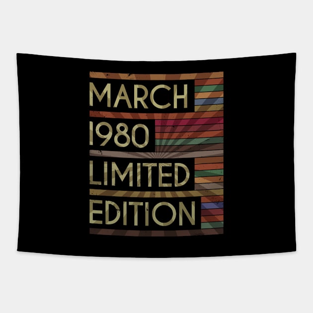 March 1980 Limited Edition Birthday Gift Tapestry by hoopoe