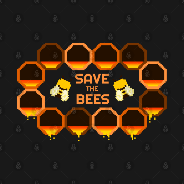 Save the Bees Light Brown by felixbunny