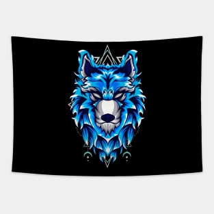 wolf snow Tapestry