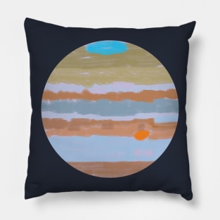 Planet Jupiter watercolor Pillow