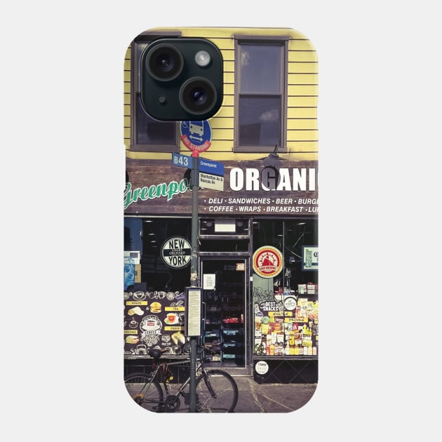 Greenpoint Brooklyn Street Shop NYC Phone Case by eleonoraingrid