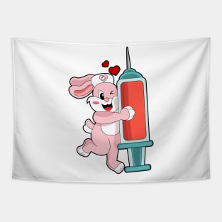 Rabbit Nurse Syringe Tapestry