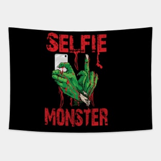 Selfie monster Zombie Hand Handy Tapestry