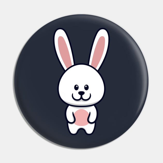 Cute Bunny Cartoon Pin by garistipis