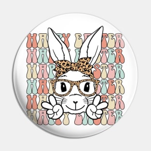 Cute Bunny for Happy Easter Day Pin