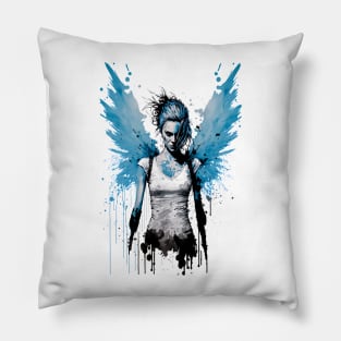 Unleash Your Inner Rebel with Our Punk Rock Female Angel Pillow