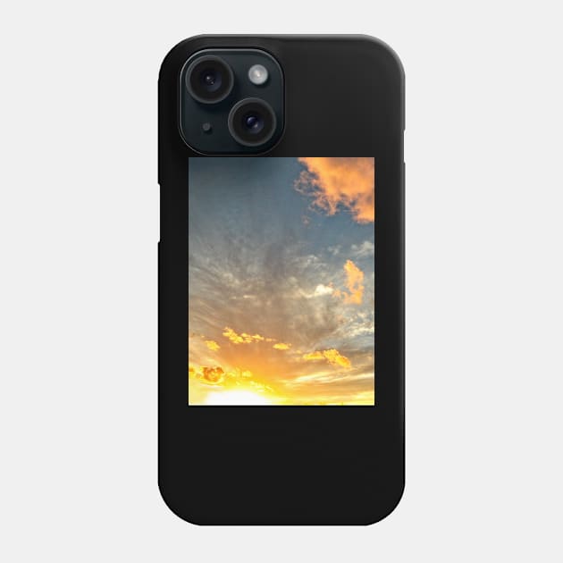 Scenic Sunrise Sunset Clouds Sky Phone Case by Piranhartist