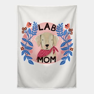 Yellow Labrador Retriever_Lab Mom Tapestry